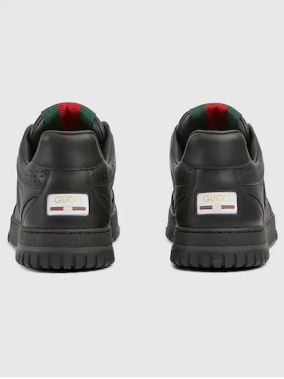 Gucci Re-Web Low Top Sneaker Black Leather (SKU 786186) 10/US 10.5
